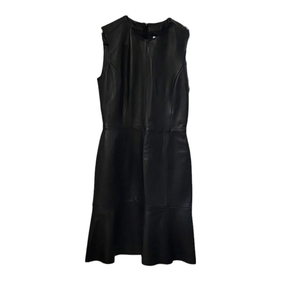 Boss Hugo 100% leather dress size 2 - Picture 2 of 10